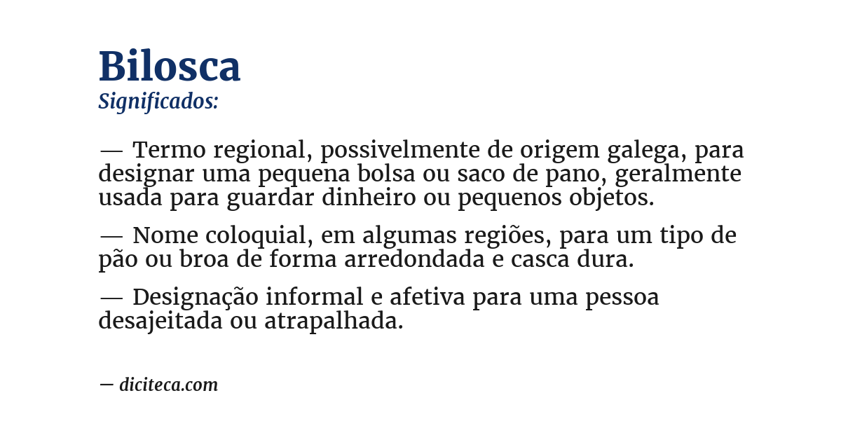 Significado de bilosca