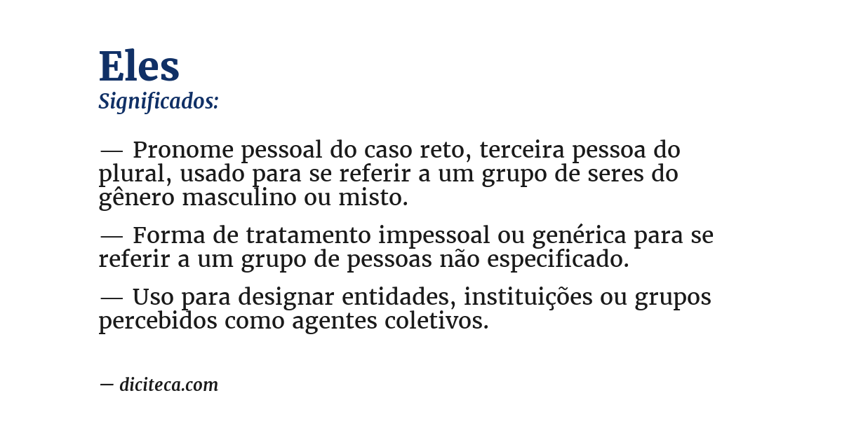 Significado de eles