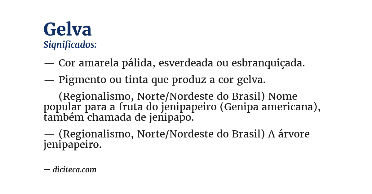 Significado de gelva
