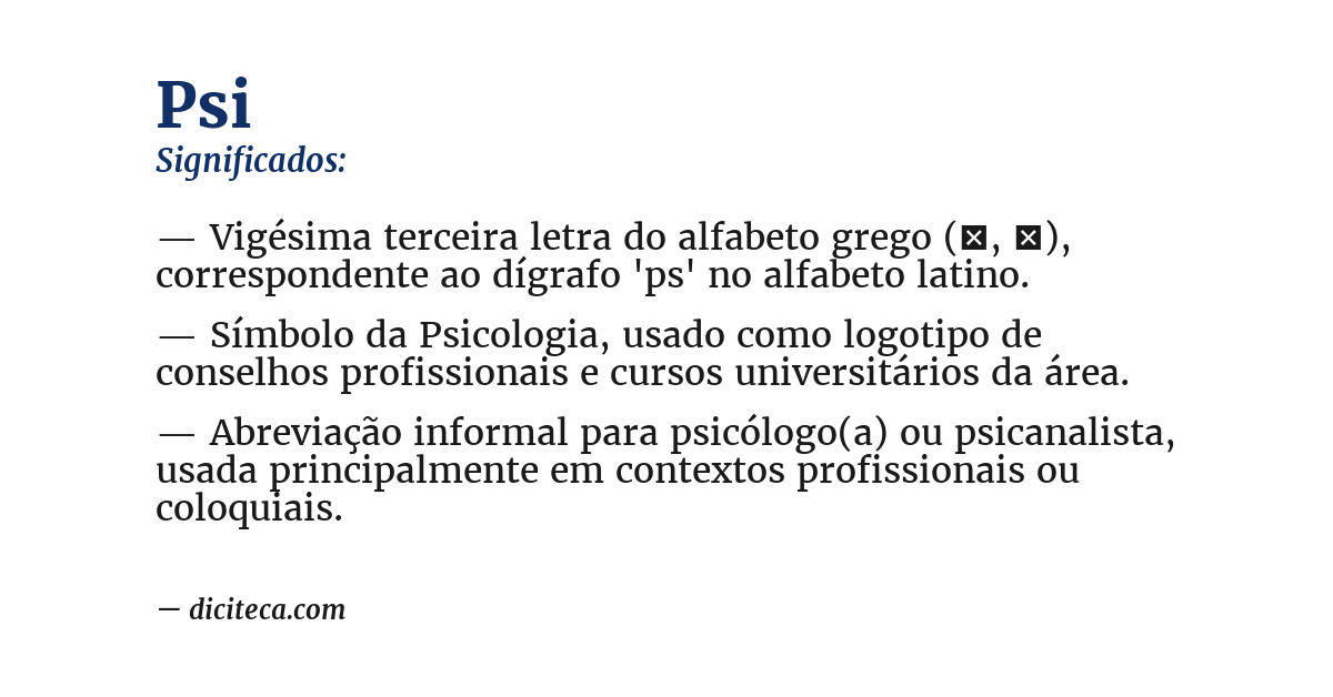 Significado de psi