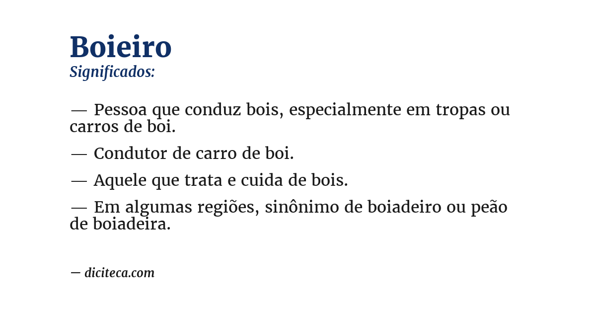 Significado de boieiro