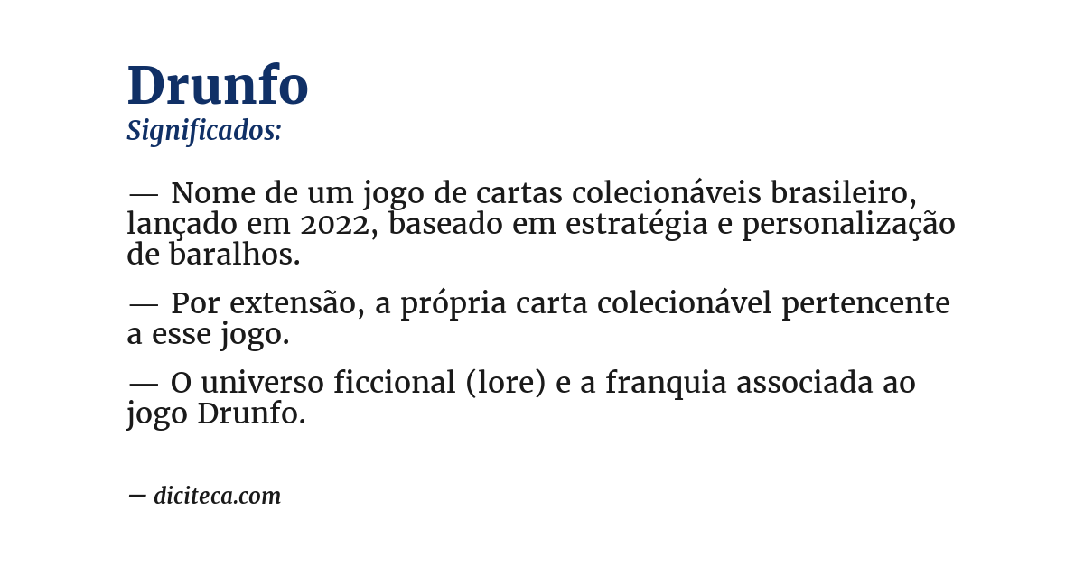 Significado de drunfo