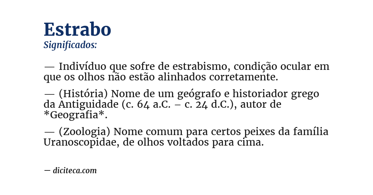 Significado de estrabo