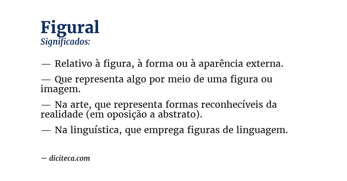 Significado de figural
