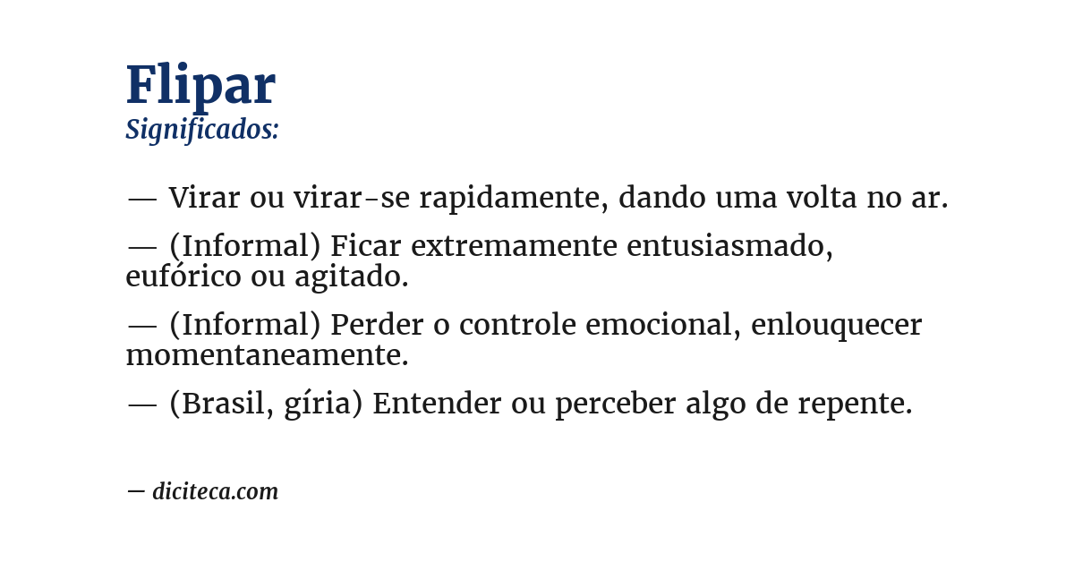 Significado de flipar
