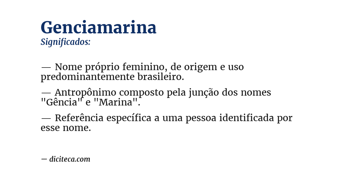 Significado de genciamarina