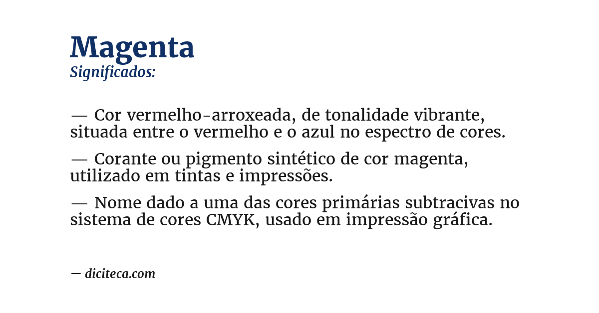 Significado de magenta