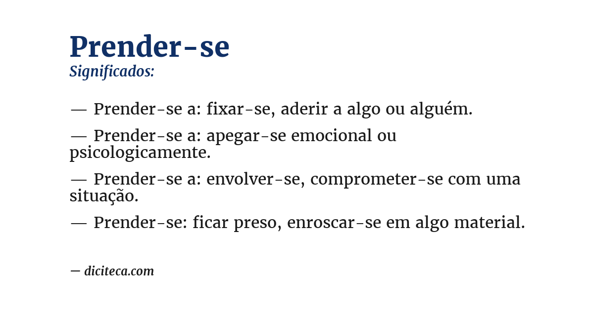 Significado de prender-se