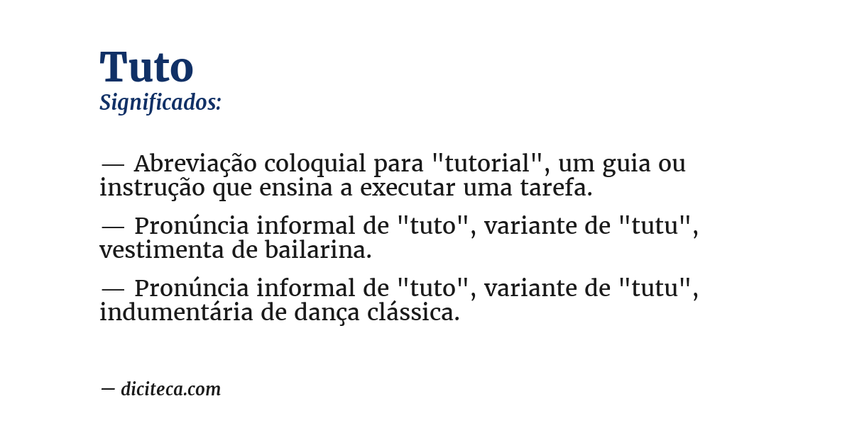 Significado de tuto