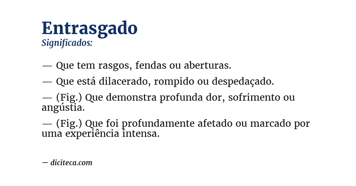 Significado de entrasgado