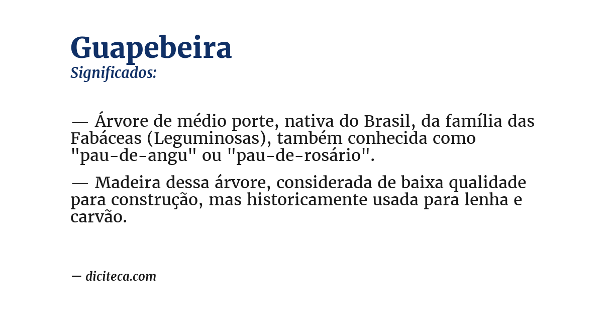 Significado de guapebeira