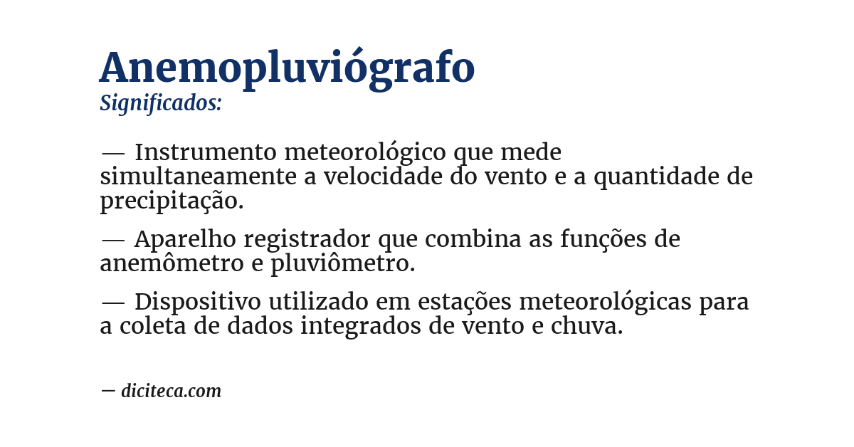 Significado de anemopluviógrafo