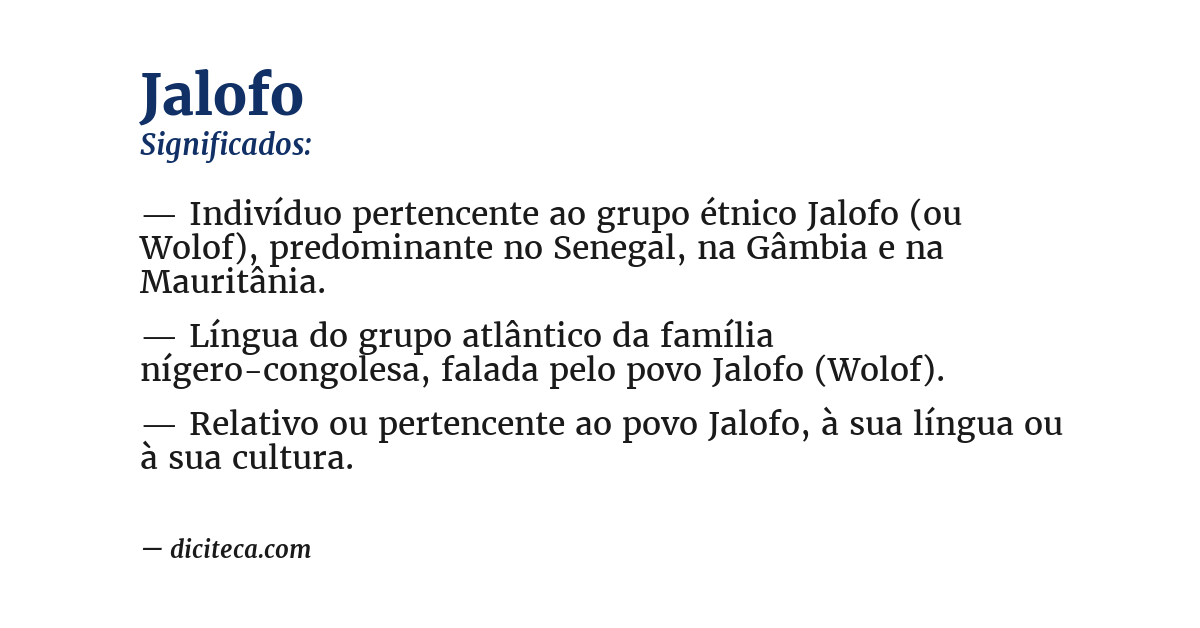 Significado de jalofo