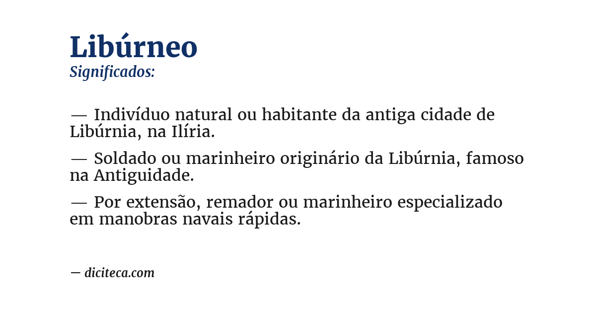 Significado de libúrneo