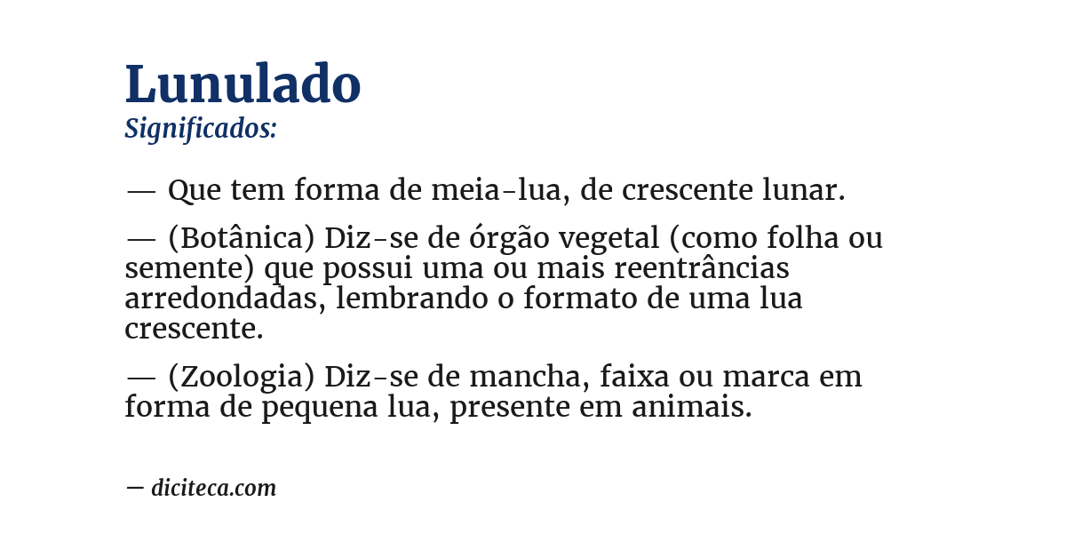 Significado de lunulado