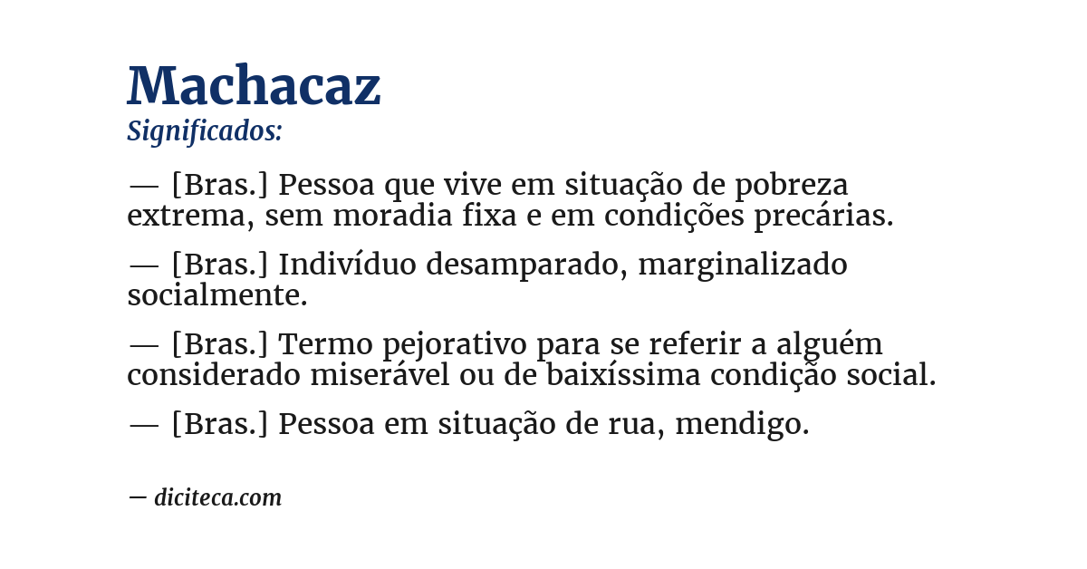 Significado de machacaz