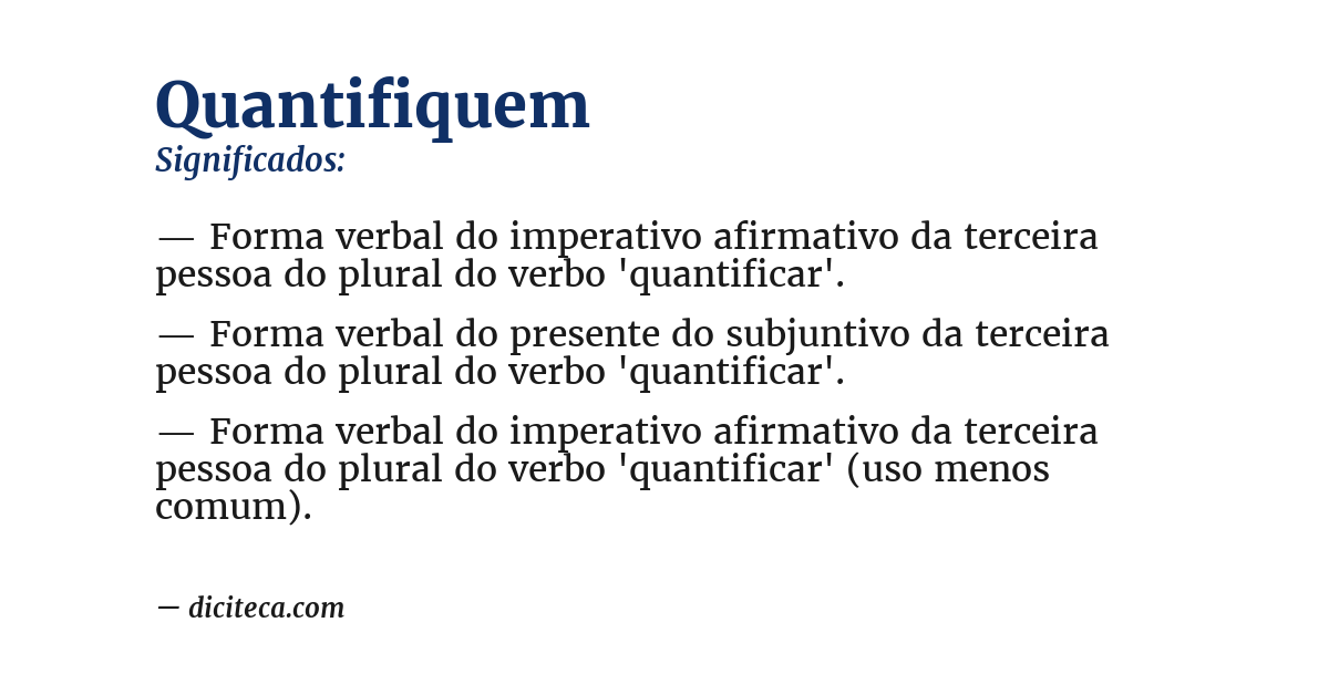Significado de quantifiquem