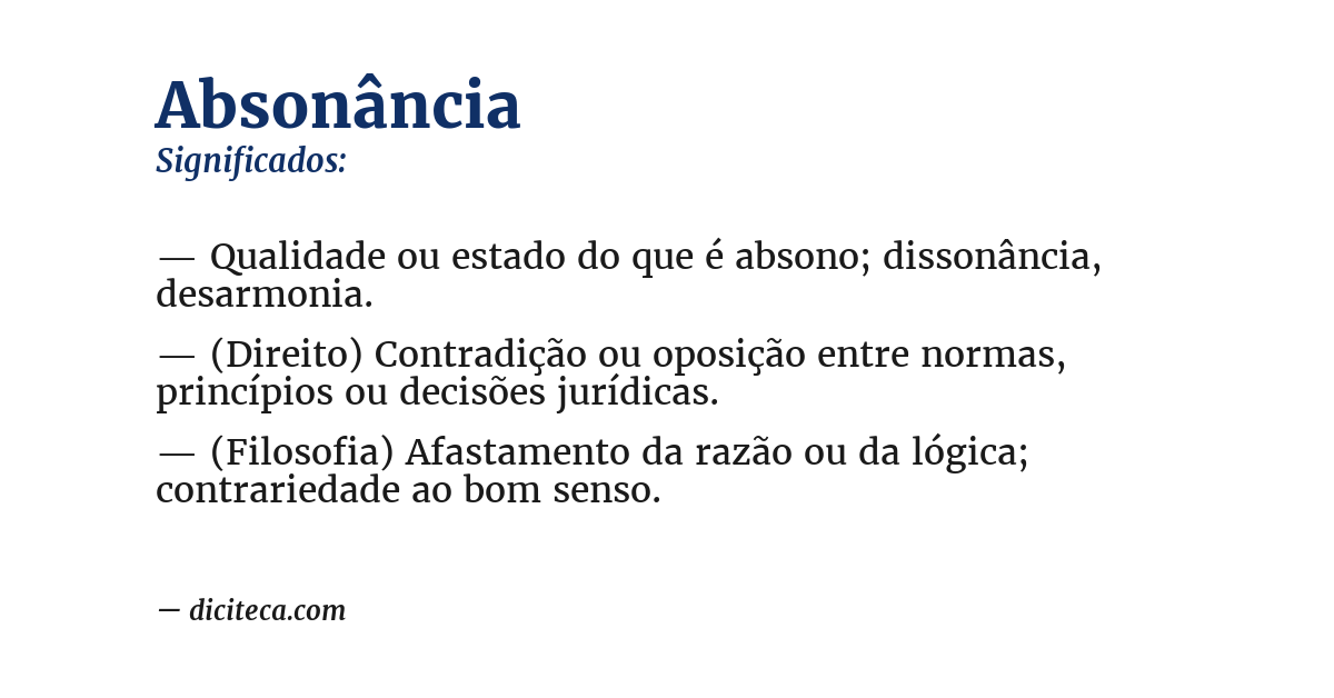 Significado de absonância