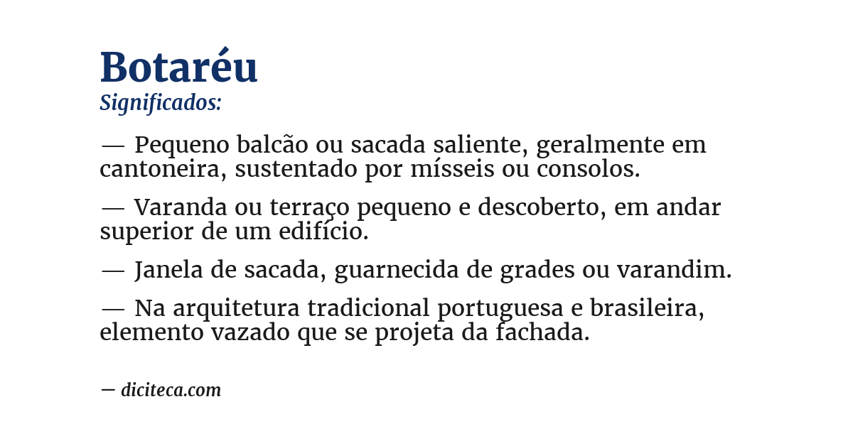 Significado de botaréu