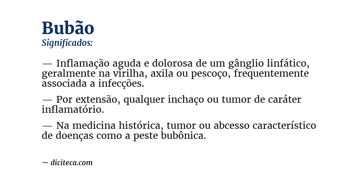 Significado de bubão