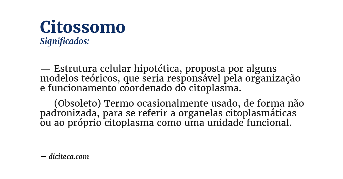Significado de citossomo