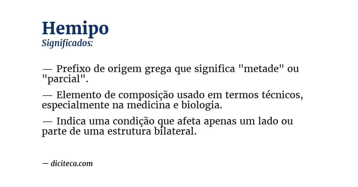 Significado de hemipo