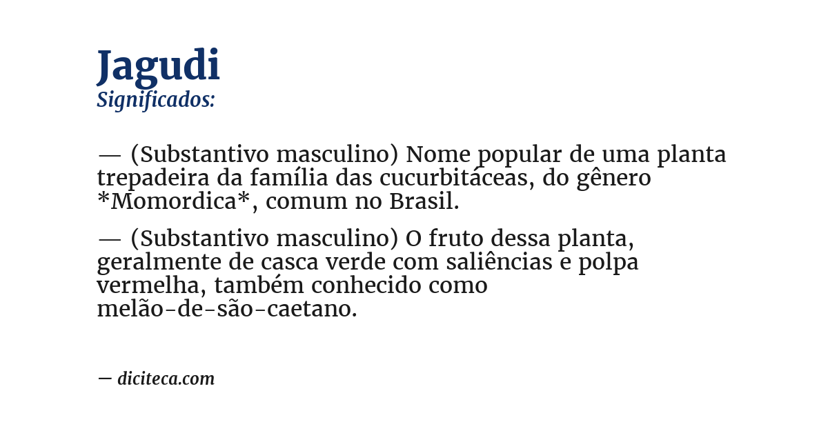 Significado de jagudi