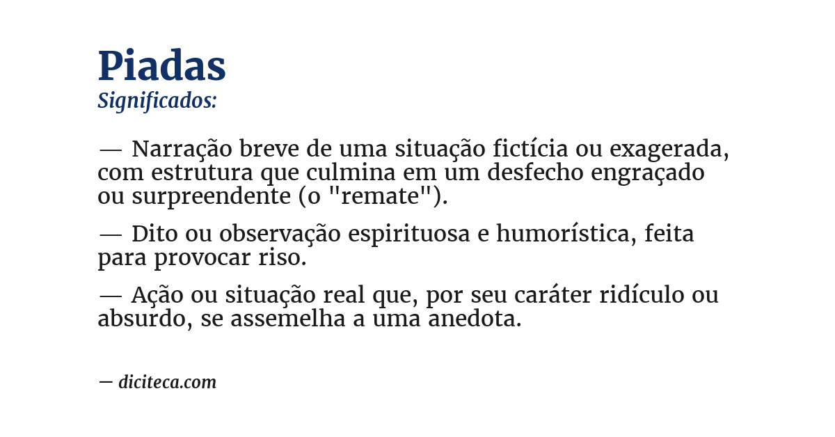 Significado de piadas