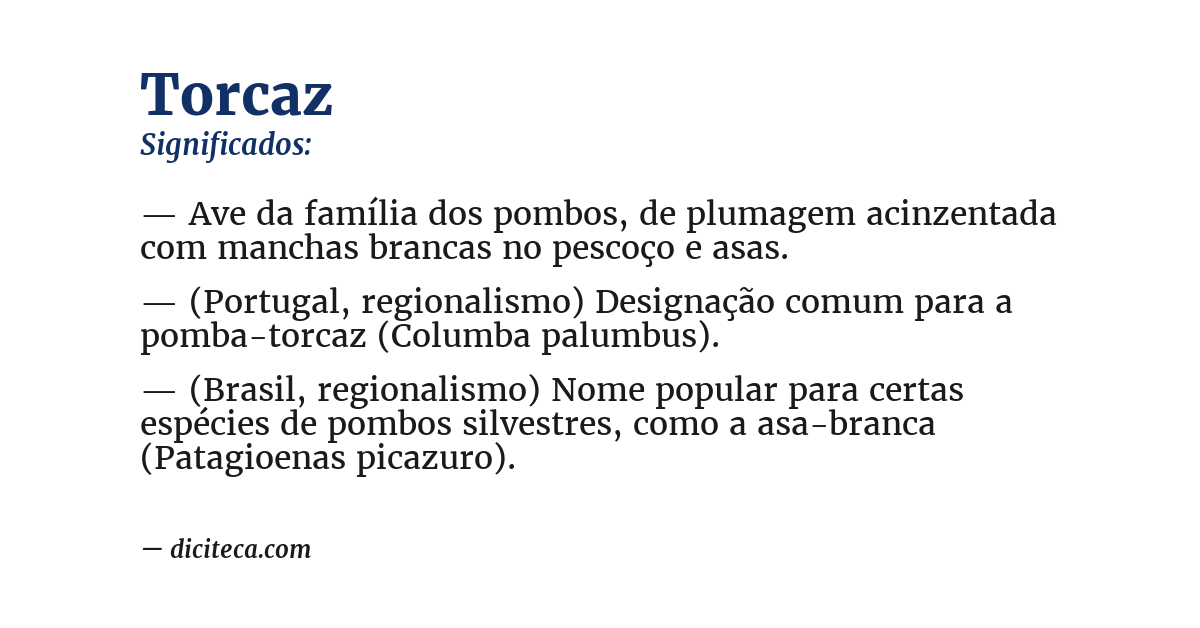 Significado de torcaz