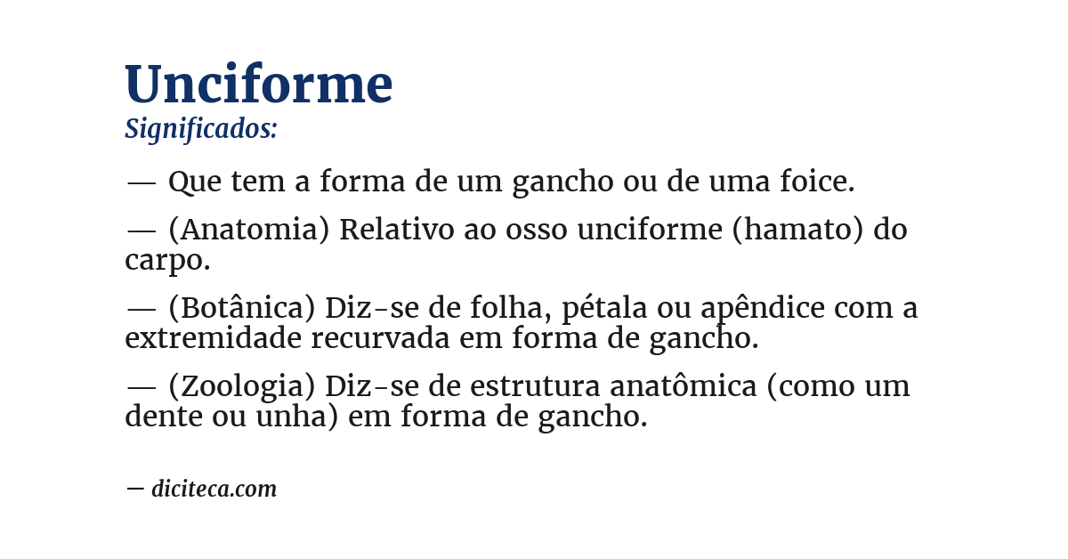 Significado de unciforme