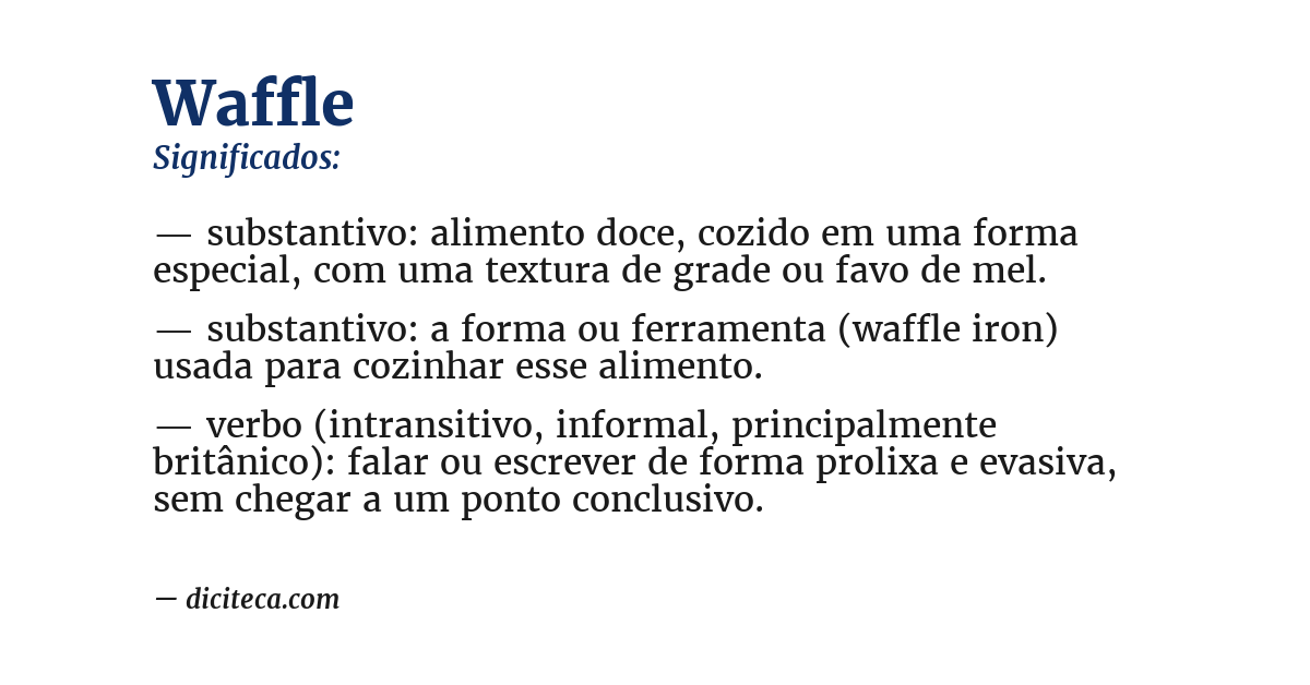 Significado de waffle