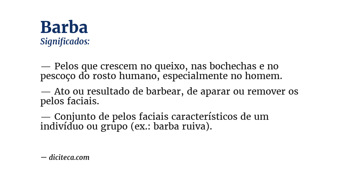 Significado de barba