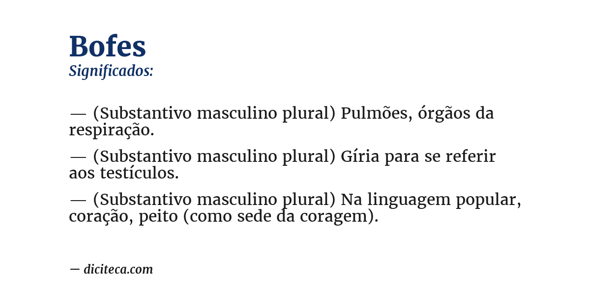 Significado de bofes