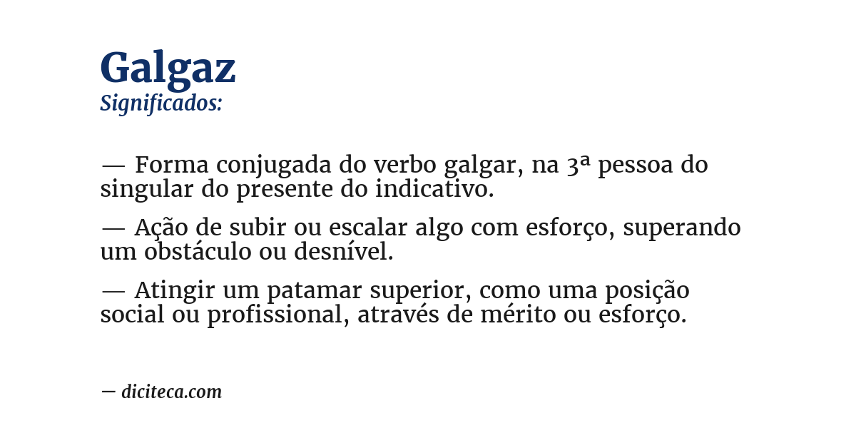 Significado de galgaz