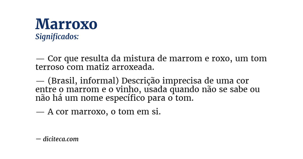 Significado de marroxo