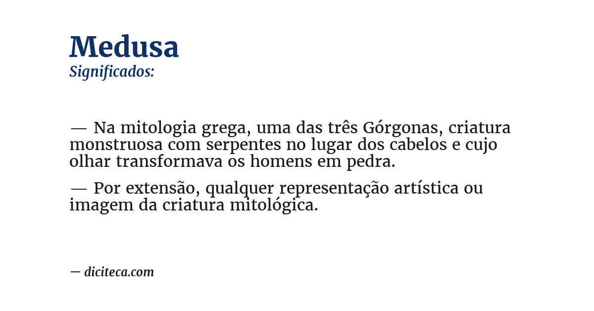 Significado de medusa
