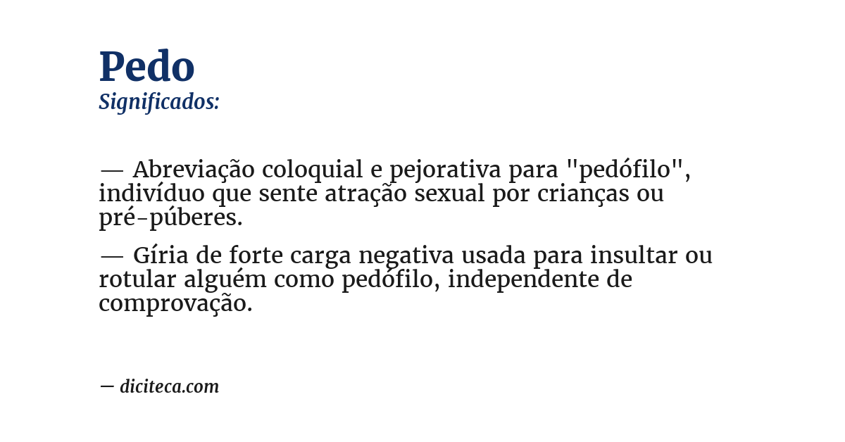 Significado de pedo