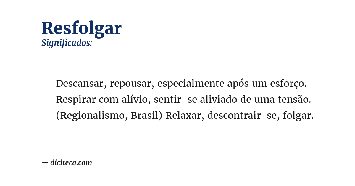 Significado de resfolgar