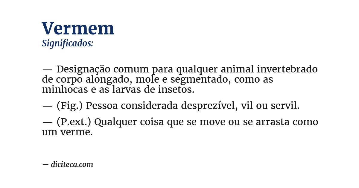 Significado de vermem