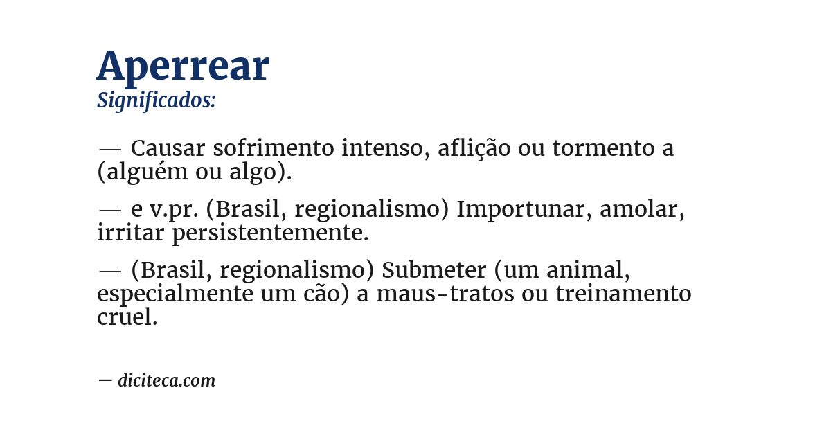 Significado de aperrear