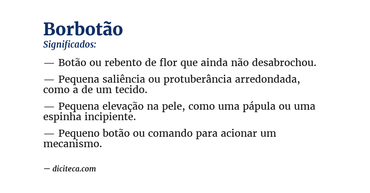 Significado de borbotão