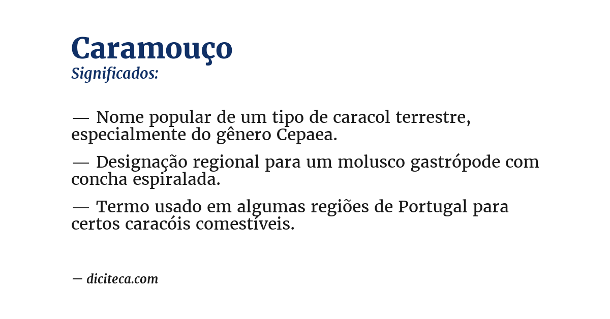 Significado de caramouço