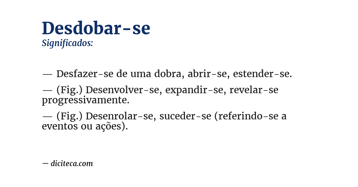 Significado de desdobar-se
