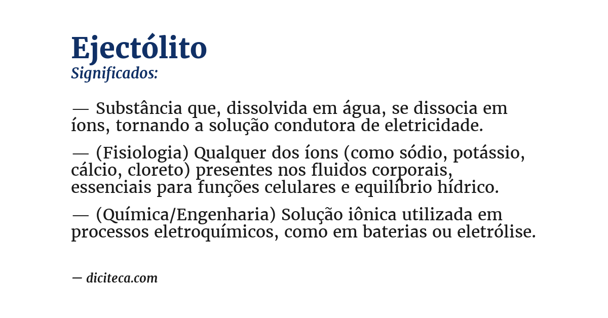 Significado de ejectólito