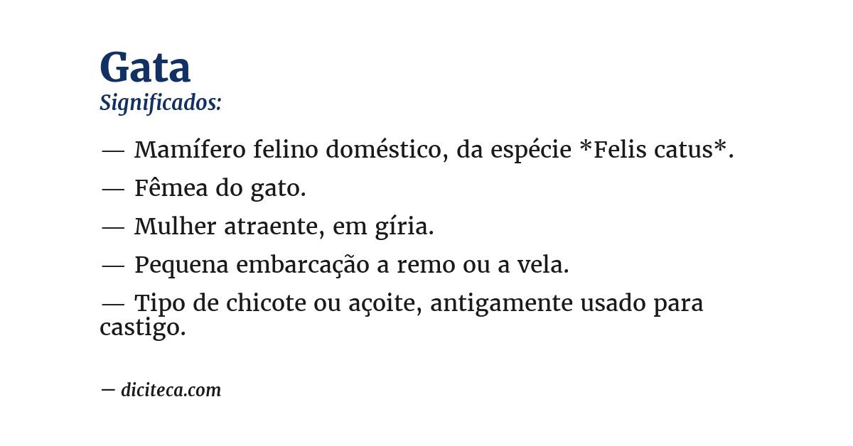 Significado de gata