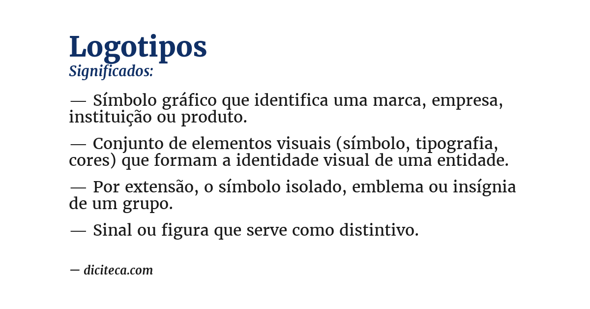 Significado de logotipos