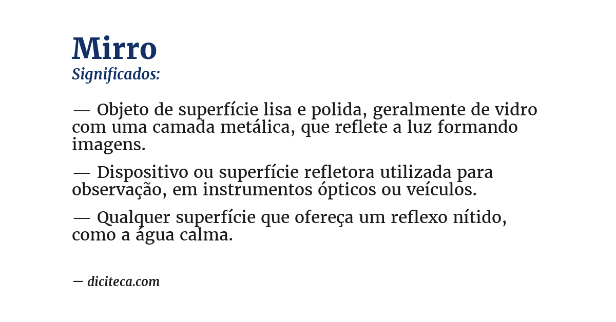 Significado de mirro