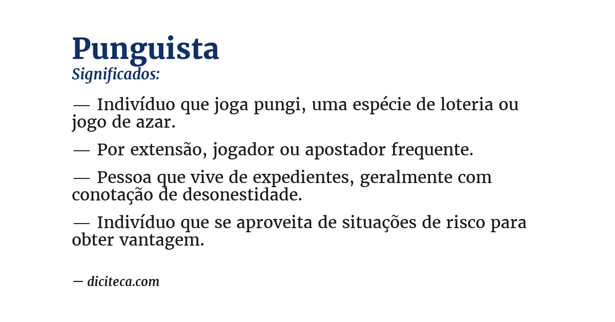 Significado de punguista