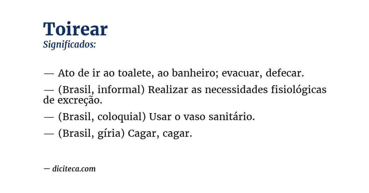 Significado de toirear