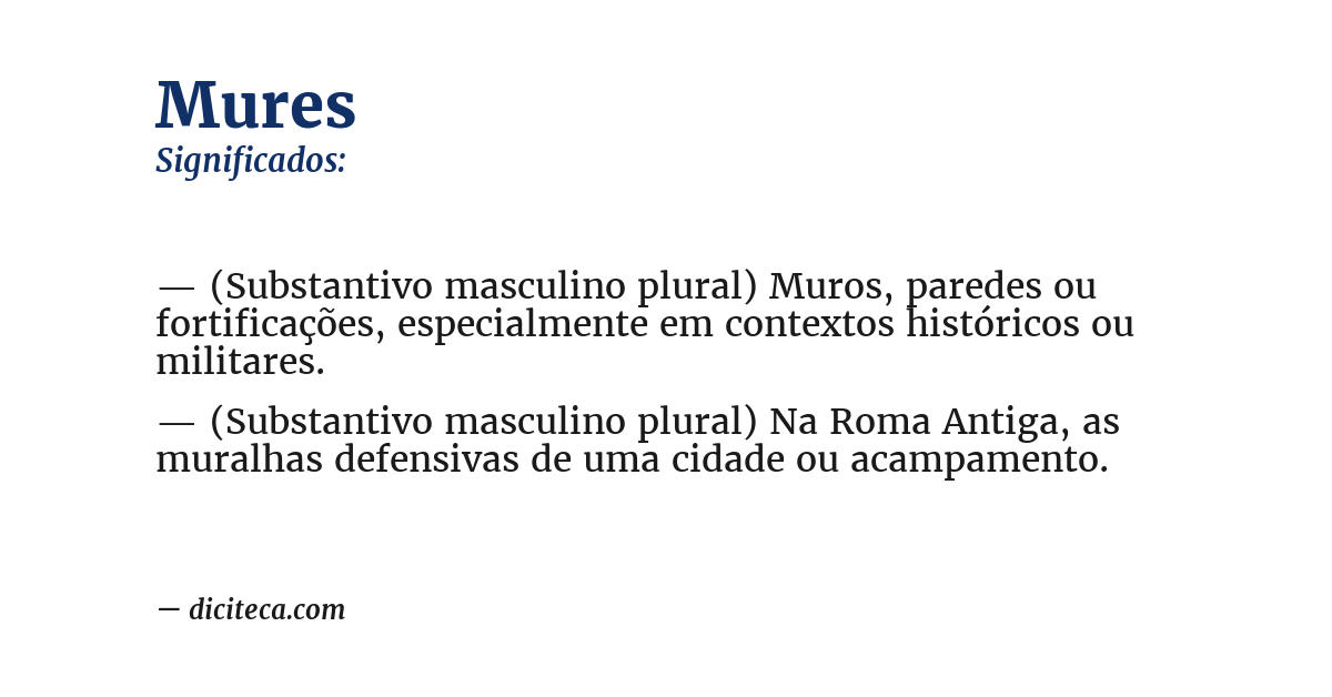Significado de mures